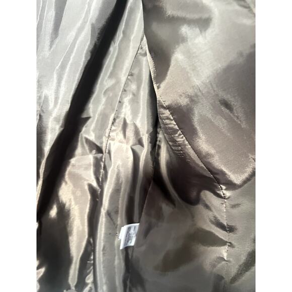 CK Calvin Klein Women's Professional Brown Stretch Blazer, Zip Pockets, Size 10 - Picture 10 of 13